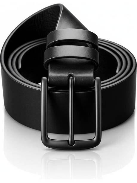 dreamcollection Men Casual, Formal, Party, Evening Black Genuine Leather Belt