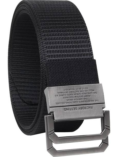 Roadster Men Formal, Casual, Evening, Party Black Nylon Belt
