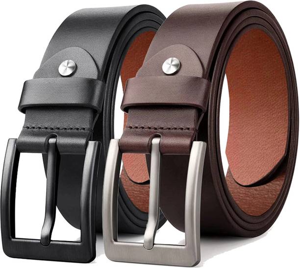 Roadster Men Formal, Casual, Party, Evening Black, Brown Genuine Leather Belt