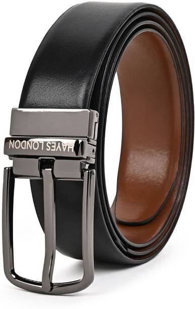 Men Casual, Formal Black, Brown Genuine Leather Reversible Belt