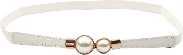 PALAY Women Party White Synthetic Belt
