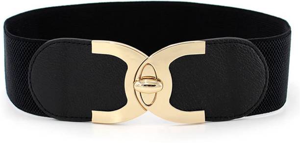 Style 98 Women Casual Black Fabric Belt