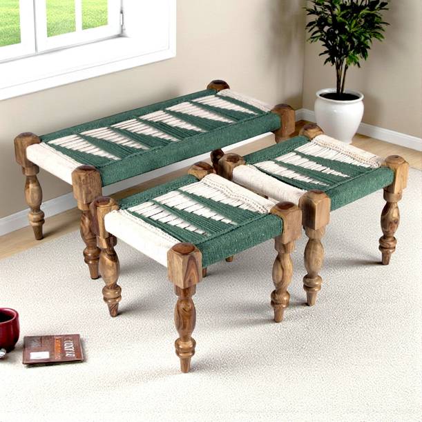 Flipkart Perfect Homes Oakville Sheesham Wood Vintage Solid Wood 4 Seater