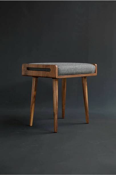 IThree ottoman stool Solid Wood Bar Stool