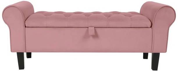 MAJESTIC MART Upholstered Flip Top Storage Bench 2 Seater Ottoman For Livingroom/Home/Office Solid Wood 2 Seater