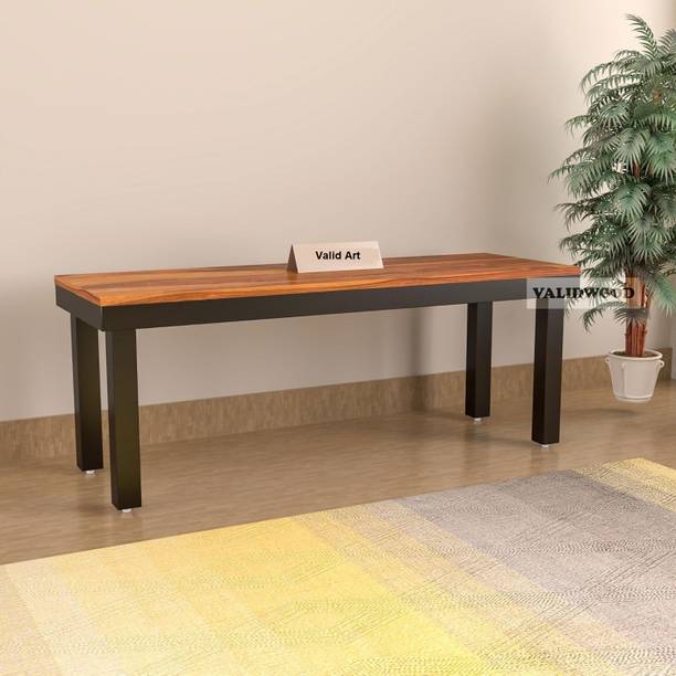 Valid Art Solid Sheesham Wood 3 Seater Bench for Dining Room/Indoor/Balcony Solid Wood 3 Seater