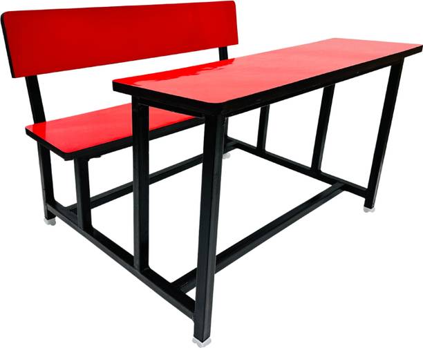 SOMRAJ DUEL DESK FOR SCHOOL/HOME WITH BACK SUPPORT Metal 2 Seater