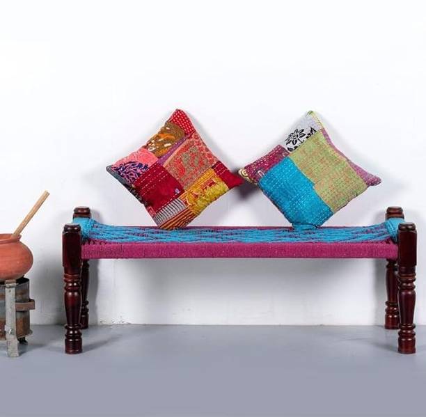 K A F Solid Sheesham Wooden Bench for Living Room Sitting Bench for Balcony Home Solid Wood 1 Seater