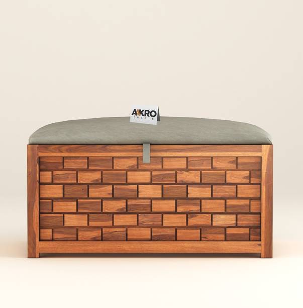 AakroCrafts Solid Sheesham Wood Storage Bench For Living Room Bedroom Settee Solid Wood 2 Seater