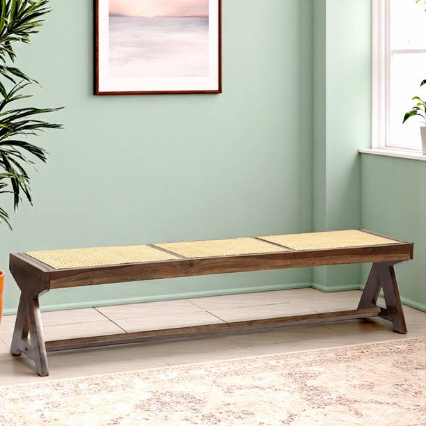Flipkart Perfect Homes Rockport Sheesham Wood Mid Century Bench Solid Wood 4 Seater