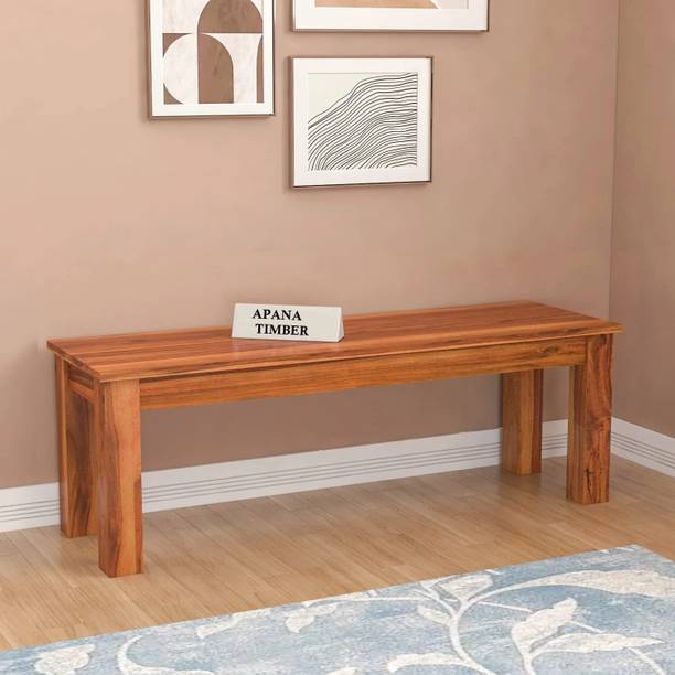 apana timber COMFY Multi Purpose Two Seater Bench For Kids Room/ Kitchen/ Outdoor& Cafeteria| Solid Wood 2 Seater
