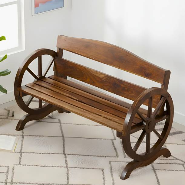 Flipkart Perfect Homes Oakmont Sheesham Wood Minimalist 3 SEATER Bench Solid Wood 3 Seater