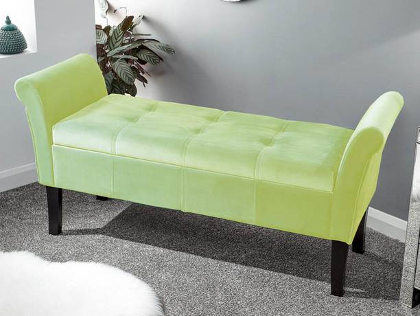 MAJESTIC MART Premium Velvet Cushion 2 Seater Sofa Settee for Livingroom, Bedroom & Office - Solid Wood Settee