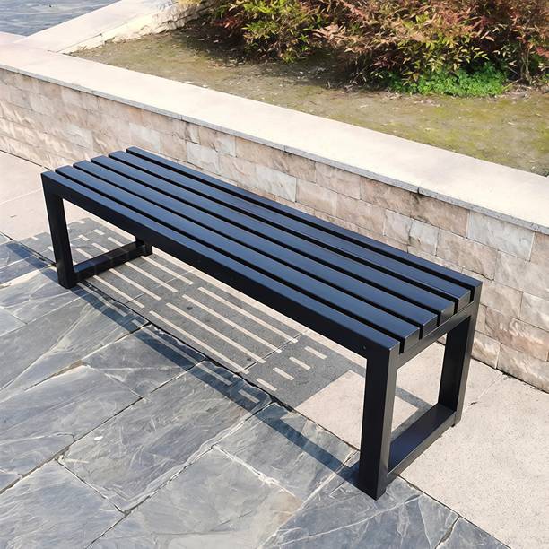 RAZASTEEL RAZA STEEL Modern Metal Outdoor Bench Perfect for Garden Park and Roadside Use Metal 2 Seater