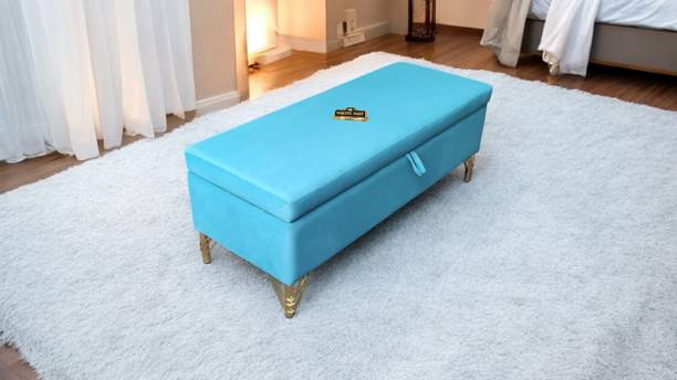 MAJESTIC MART Luxurious Storage Bench Velvet Couch Ottoman for Living Room, Office,Home Solid Wood 2 Seater