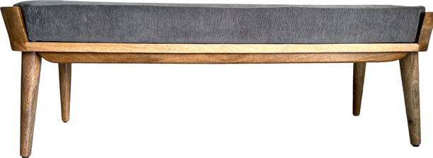 smf 3 Seater Solid Wooden Bench With Cushion Solid Wood 3 Seater