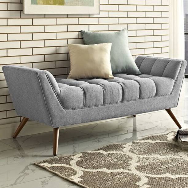 TFS Premium wooden Setttee / lounger chaises/ fabric bench / couch Fabric Settee Solid Wood Settee