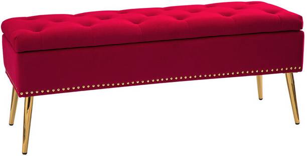 TFS luxurious style Flip Top Storage Bench Solid Wood 2 Seater