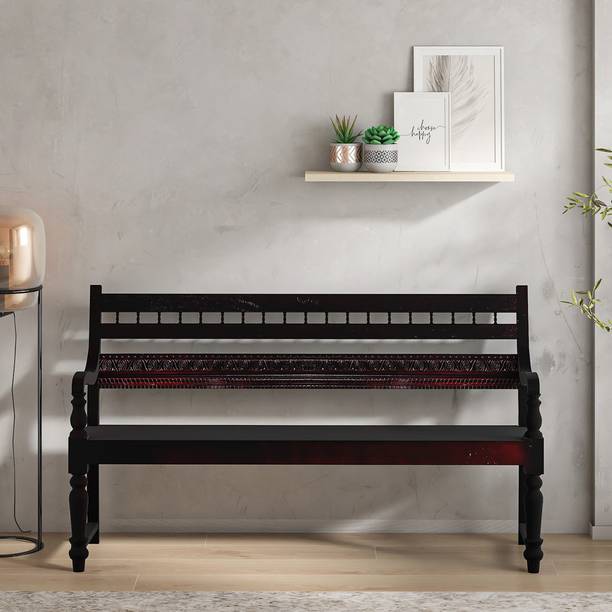 Furnishilp Solid Mango Wood Bench for Living Room | Seating Bench | Indoor & Outdoor Bench Solid Wood 4 Seater
