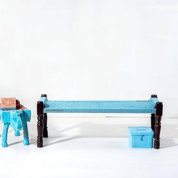K A F Solid Sheesham Wooden Bench for Living Room Sitting Bench for Balcony Home Solid Wood 1 Seater