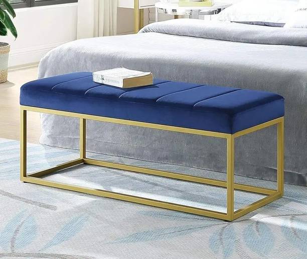 ModWood Modwood Bench Gold & Blue Metal 2 Seater
