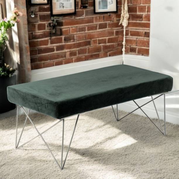 Flipkart Perfect Homes Zenith Sheesham Wood Bench Accent Legs Metal 2 Seater