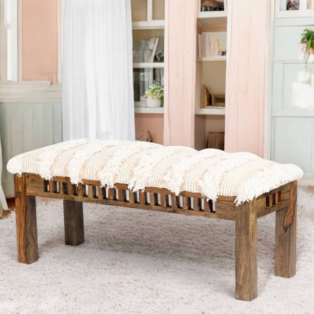 Flipkart Perfect Homes Milford Sheesham Wood Accent Solid Wood 3 Seater