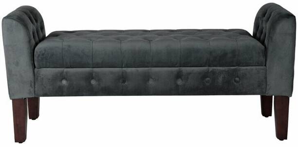 TFS Luxury Bench Settee with Storage Box For Living Room/Bedroom/Office Solid Wood 2 Seater