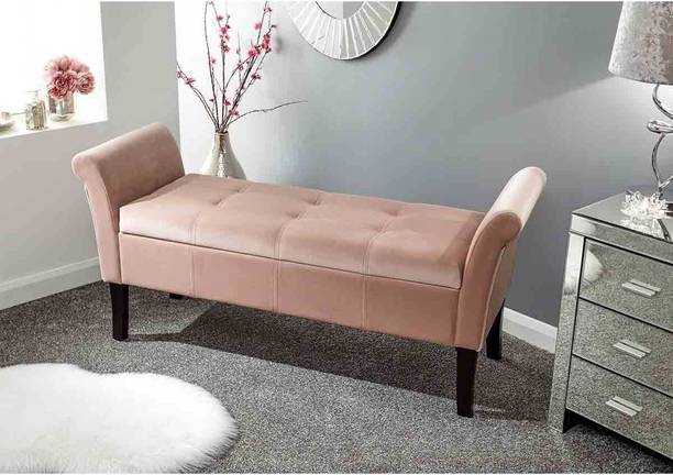 TFS Luxury Bench Settee with Storage Box For Living Room/Bedroom/Office/Guestroom Solid Wood 2 Seater