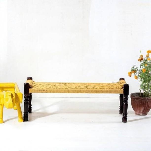 K A F Solid Sheesham Wooden Bench for Living Room Sitting Bench for Balcony Home Solid Wood 1 Seater