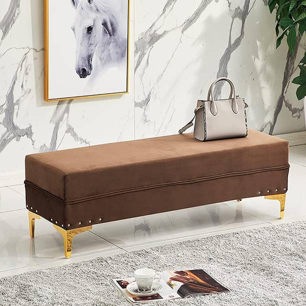 MAJESTIC MART Premium Bench Stool Living Room, Bedroom & Entryway Seating Bench Solid Wood 3 Seater