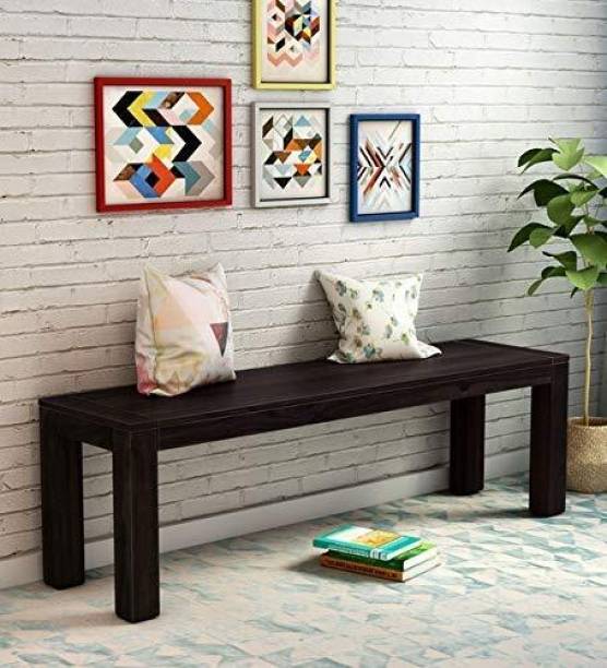 WOODTREND Solid Sheesham Wood 2 Seater Bench for Living & Dining Room | Wooden Bench Solid Wood 2 Seater