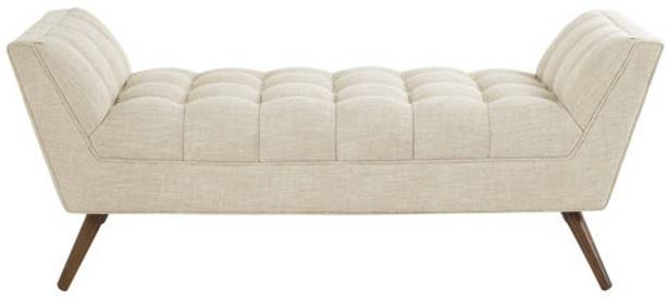 TFS Bradlee Upholstered Bench Velvet Fabric Tufted Settee for Bedroom/Office Solid Wood 2 Seater