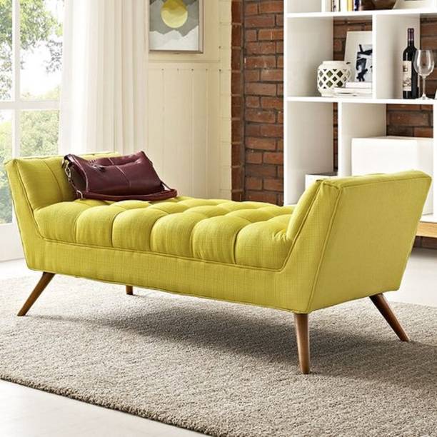TFS Premium wooden Velvet fabric bench for bedroom/Living room/Office Solid Wood Settee
