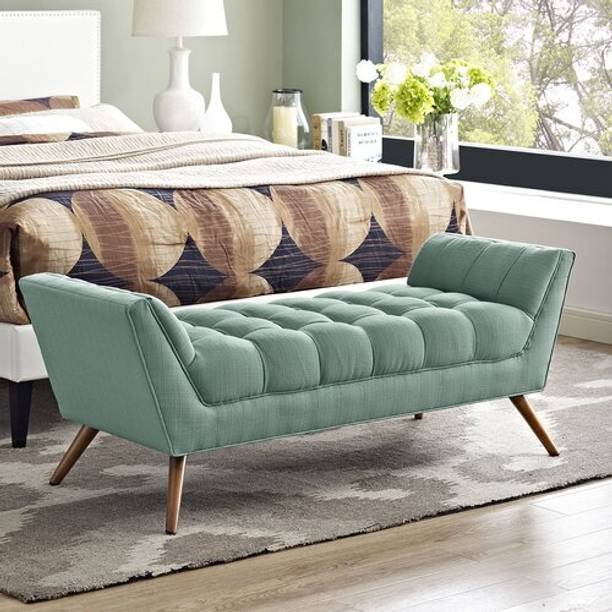 TFS Premium wooden Setttee / lounger chaises/ fabric bench / couch Fabric Settee Solid Wood Settee