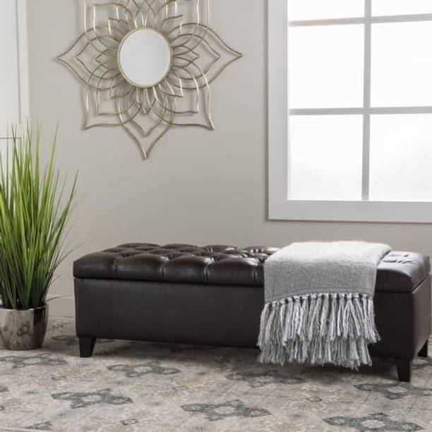 MAJESTIC MART Luxury Sofa Bench with Storage Button-Tufted Settee for Livingroom/Home/Office Solid Wood 2 Seater