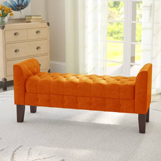 TFS Luxury Bench Settee with Storage Box For Living Room/Bedroom/Office Solid Wood 2 Seater