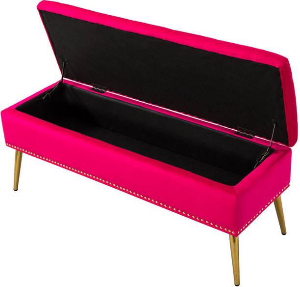 TFS Elegant and vintage design Flip Top Storage Bench Solid Wood 2 Seater