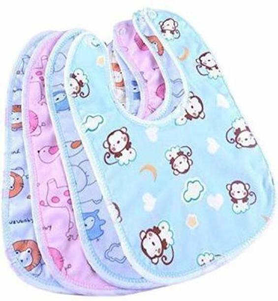 Safeline Plus Baby Cotton Waterproof Bibs | Feeding Infants and Toddlers| Useful Baby Gift
