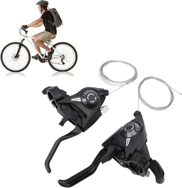 Manogyam Bicycle Brake Levers Shifter, 3x7/8 21/24 Speed Mountain Bike shifters Set Bicycle Brake Disk