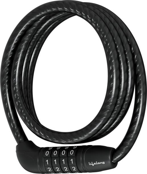Lifelong LLNML01 Multipurpose 4 Digit Numeric Cable Bike/Bicycle Helmet Lock Cycle Lock