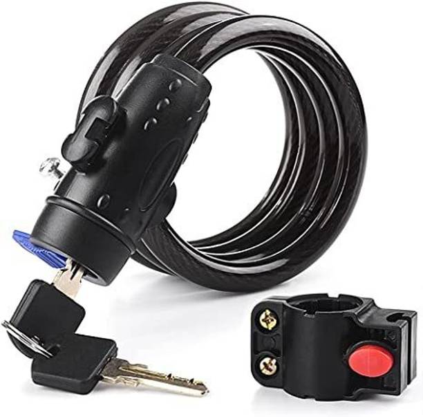 ADONYX Lock Cable Locks with Complimentary Mounting Bracket, बाइसाइकिल लॉक