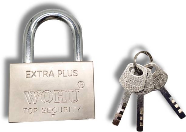 Nexshop ® Premium Stainless Steel Heavy Duty Lock with 3 Keys Cycle Lock