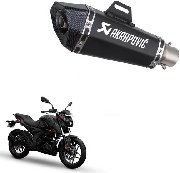 Vagary Akrapovic Universal Hexa Cut,Stainless Steel Slip On Exhaust For Pulsar N160 Bajaj Pulsar 150, Pulsar 200NS, Pulsar 180, Dominar 400 Full Exhaust System