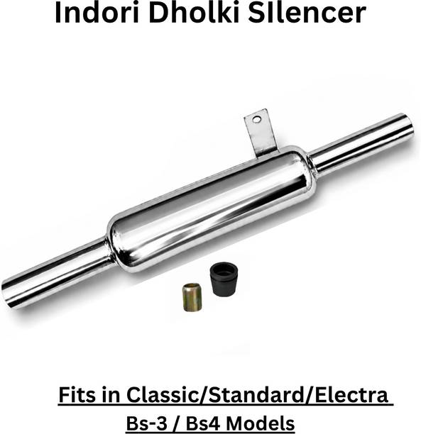 Khajanchi Inndorii Dholkii DugDugDug Sound Exhaust/Silencer 218 for Royal Enfield Classic 350, Electra 350 Full Exhaust System