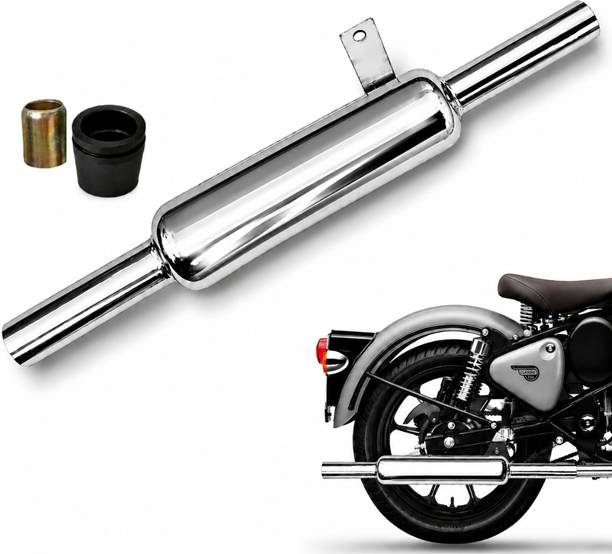 EAZ Indori Dholki Silencer for Classic/ Standard/ Electra/ Thunderbird Royal Enfield Classic 350, Classic, Classic Desert Storm, Electra 350, Classic 500, Electra फुल इग्ज़ॉस्ट सिस्टम