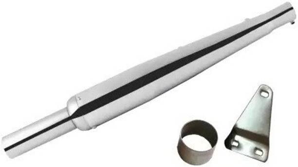 SILENTWAVE Goldstar / Gold Star Glasswool Chrome Exhaust silencer Royal Enfield Electra, Electra 350 Full Exhaust System