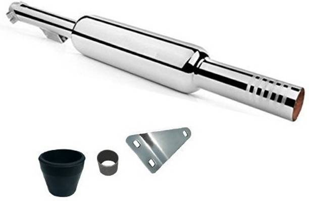 EAZ Short Bottle Silencer for Bs3/Bs4 Model Bullet Royal Enfield Classic, Electra 350 Full Exhaust System