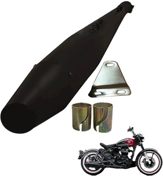 Khajanchi Dolphine Glasswool Silencer For Royal Enfield Classic Goan 350 Royal Enfield Classic 350, Electra 350, Classic 500 Slip-on Exhaust System