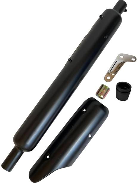 EAZ Stock Silencer, for Low/Slow Sound (Black) for Royal Enfield Classic, Electra 350 फुल इग्ज़ॉस्ट सिस्टम
